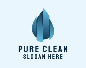 Pure Sanitizer Liquid logo design