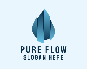 Pure Sanitizer Liquid logo design