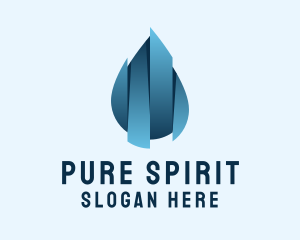 Pure Sanitizer Liquid logo design