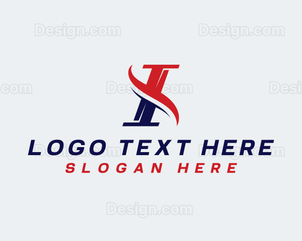 Creative Digital Wave Letter I Logo