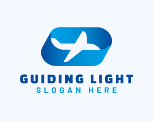 Gradient Airplane Trip logo design