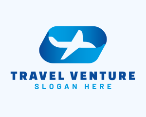 Gradient Airplane Trip logo