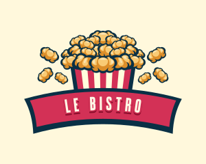 Fun Popcorn Bistro  logo design