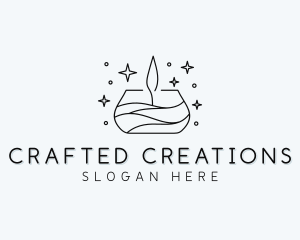 Decor Scented Candle logo design