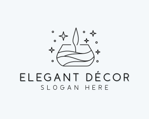 Decor Scented Candle logo design