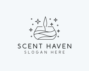 Decor Scented Candle logo design