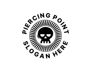 Circle Skull Piercing logo