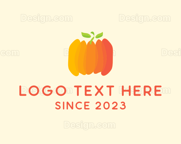 Pumpkin Vegetable Harvest Logo