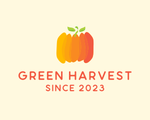 Pumpkin Vegetable Harvest logo design