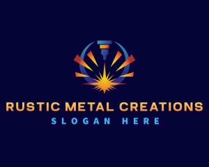 Metal Laser Fabrication  logo design