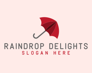 Red Umbrella Parasol logo design