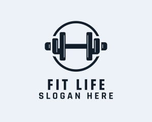 Gym Fitness Dumbbell logo design