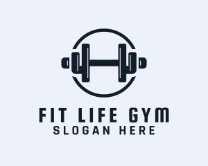 Gym Fitness Dumbbell logo