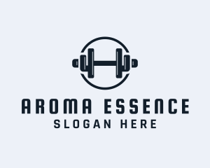 Gym Fitness Dumbbell logo design