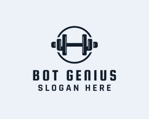 Gym Fitness Dumbbell logo design