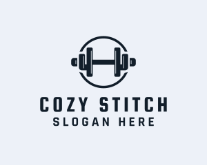 Gym Fitness Dumbbell logo design