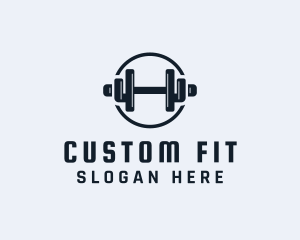 Gym Fitness Dumbbell logo design