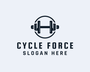 Gym Fitness Dumbbell logo design