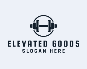 Gym Fitness Dumbbell logo design