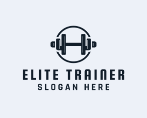 Gym Fitness Dumbbell logo design