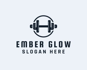 Gym Fitness Dumbbell logo design