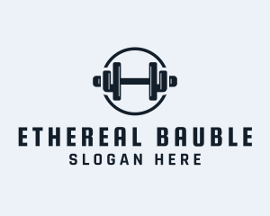 Gym Fitness Dumbbell logo design