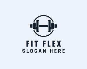 Gym Fitness Dumbbell logo design