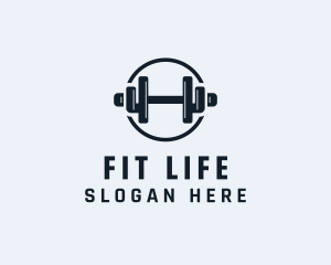 Gym Fitness Dumbbell logo