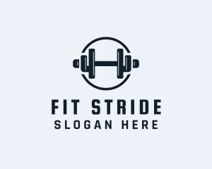 Gym Fitness Dumbbell logo design