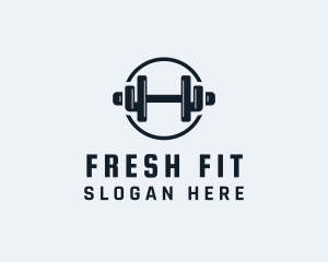 Gym Fitness Dumbbell logo design