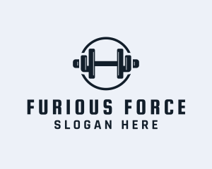 Gym Fitness Dumbbell logo design