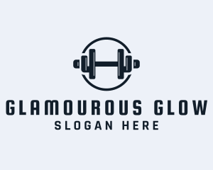 Gym Fitness Dumbbell logo design