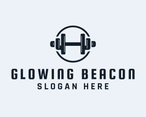 Gym Fitness Dumbbell logo design