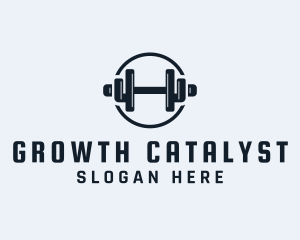 Gym Fitness Dumbbell logo design