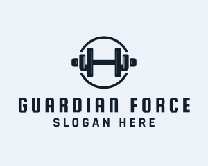 Gym Fitness Dumbbell logo design