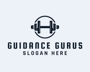 Gym Fitness Dumbbell logo design