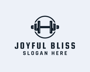 Gym Fitness Dumbbell logo design