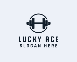 Gym Fitness Dumbbell logo design