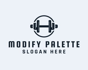 Gym Fitness Dumbbell logo design