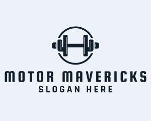 Gym Fitness Dumbbell logo design