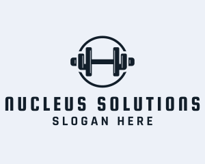 Gym Fitness Dumbbell logo design