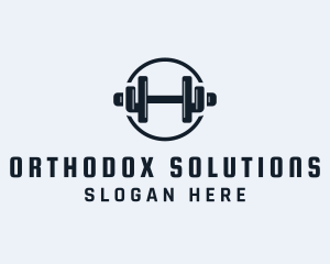 Gym Fitness Dumbbell logo design