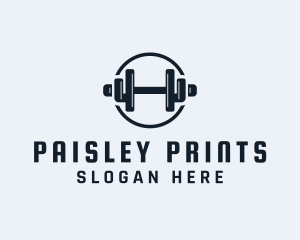 Gym Fitness Dumbbell logo design