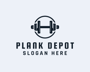 Gym Fitness Dumbbell logo design