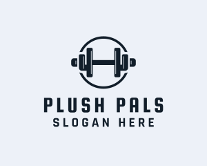 Gym Fitness Dumbbell logo design