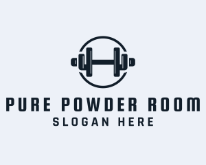 Gym Fitness Dumbbell logo design