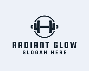 Gym Fitness Dumbbell logo design