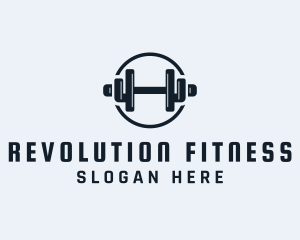 Gym Fitness Dumbbell logo design