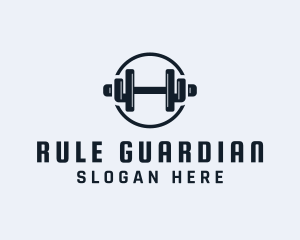 Gym Fitness Dumbbell logo design