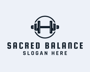 Gym Fitness Dumbbell logo design